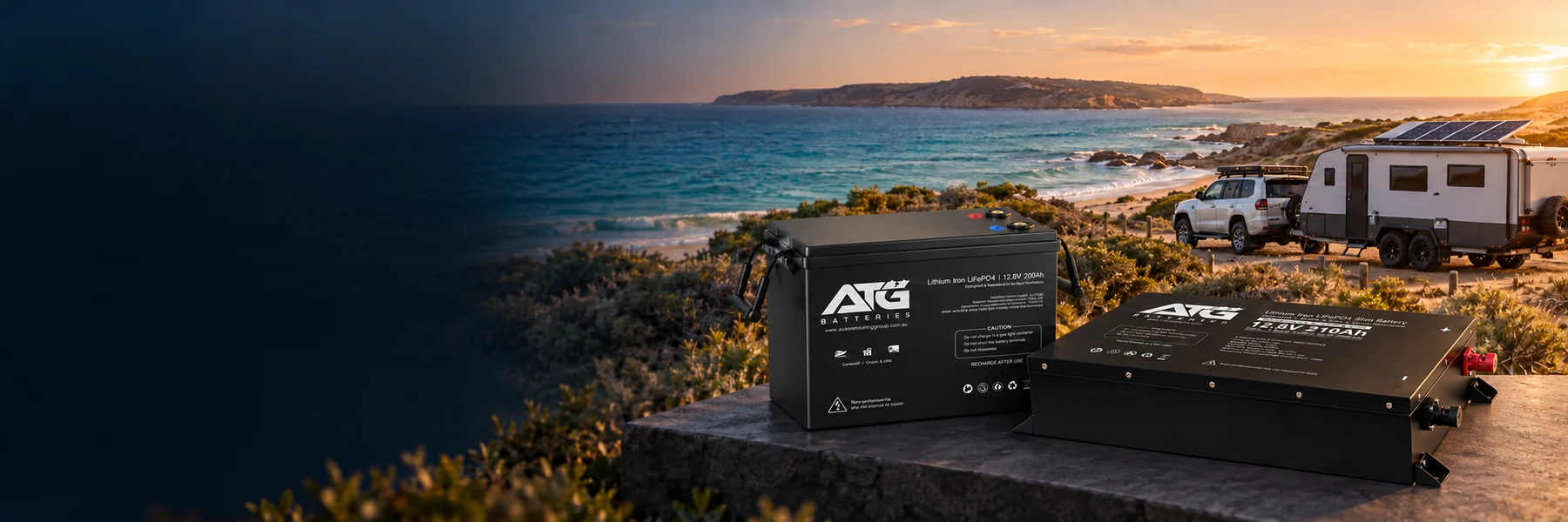 ATG battery beside the Western Australian coast